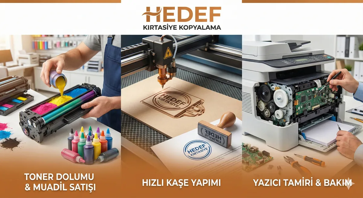 Hedef Kırtasiye: Toner, Kaşe ve Yazıcı Tamiri Hizmetleri